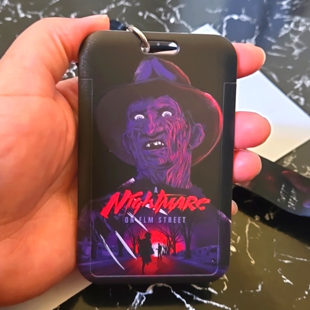🍒🍒 Nightmare On Elm Street: Freddy Krueger ID/Card Holder with Lanyard